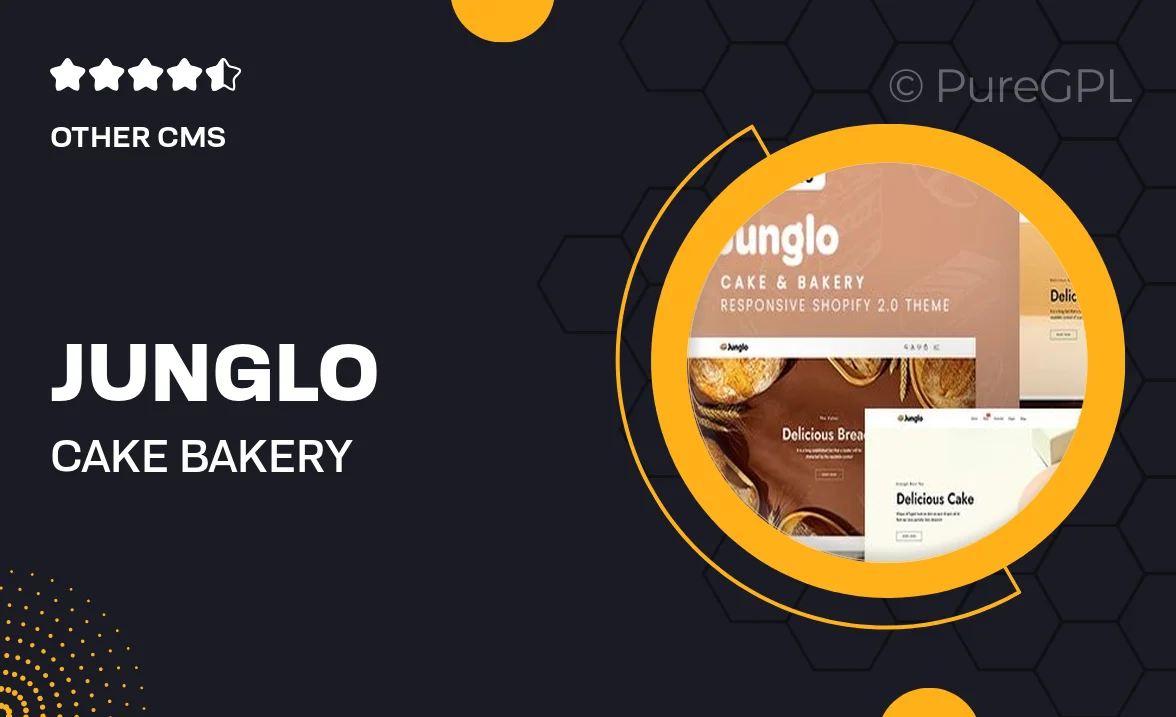 Junglo – Cake & Bakery Responsive Shopify 2.0 Theme