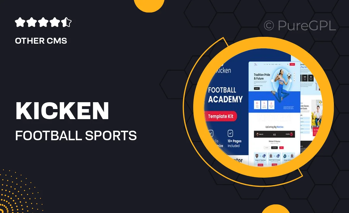 Kicken – Football & Sports Academy Elementor Template Kit