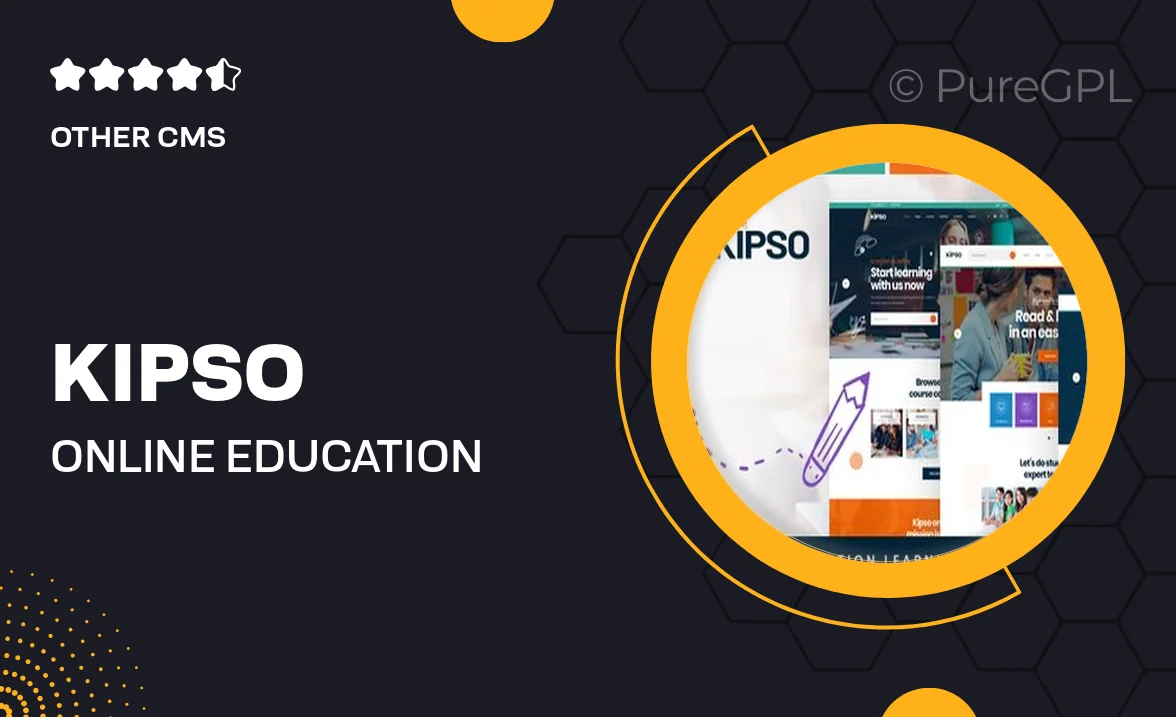 Kipso – Online Education Learning Elementor Template Kit