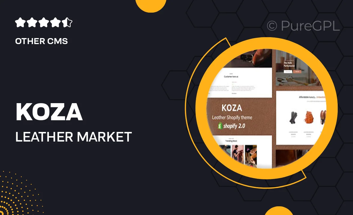 Koza – Leather Market Premium Shopify Theme