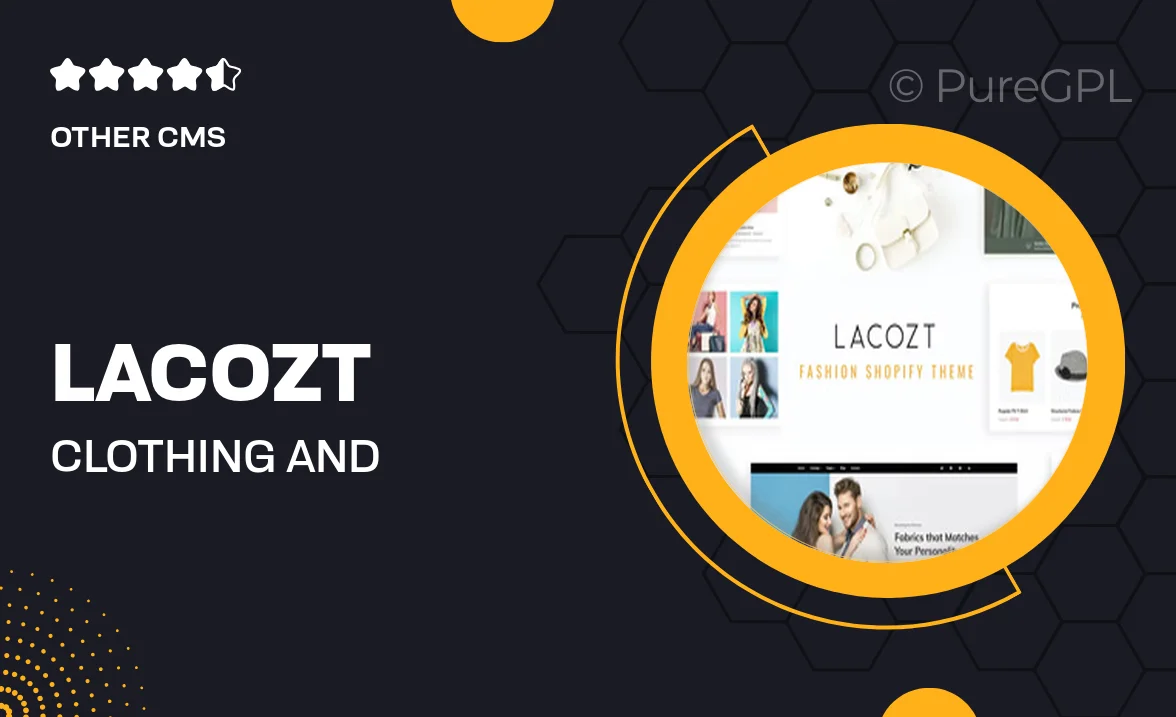 Lacozt – Clothing and Fashion Store Shopify Theme