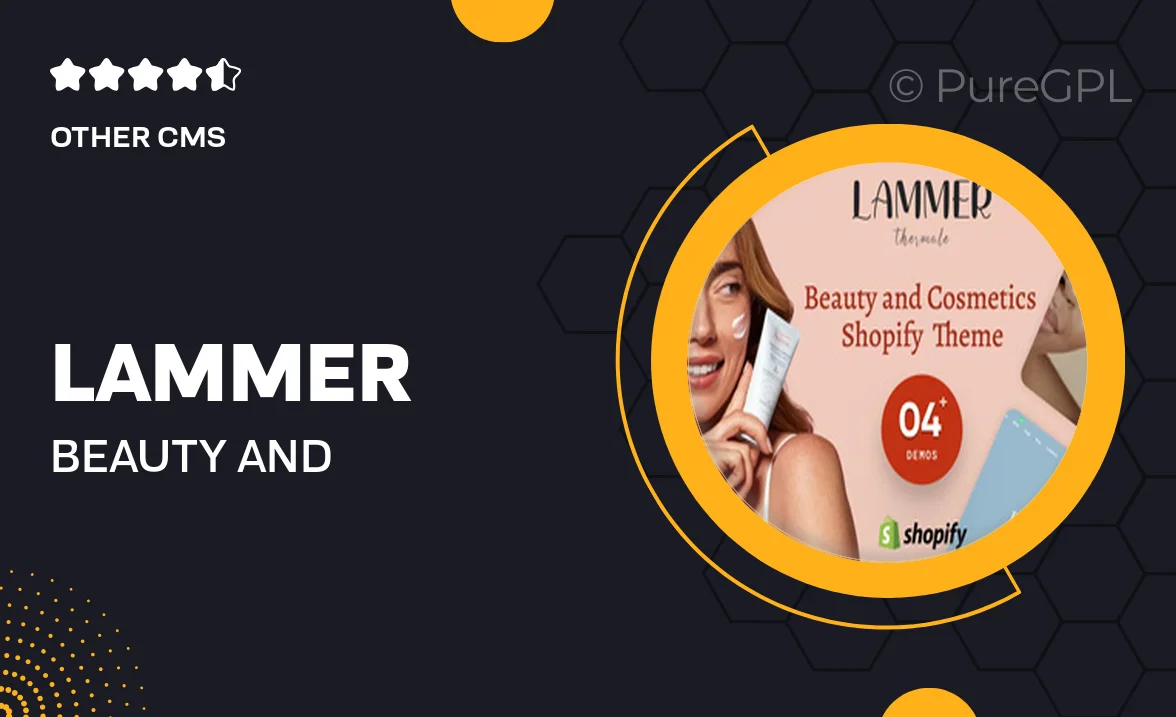 Lammer – Beauty and Cosmetics Shopify Theme