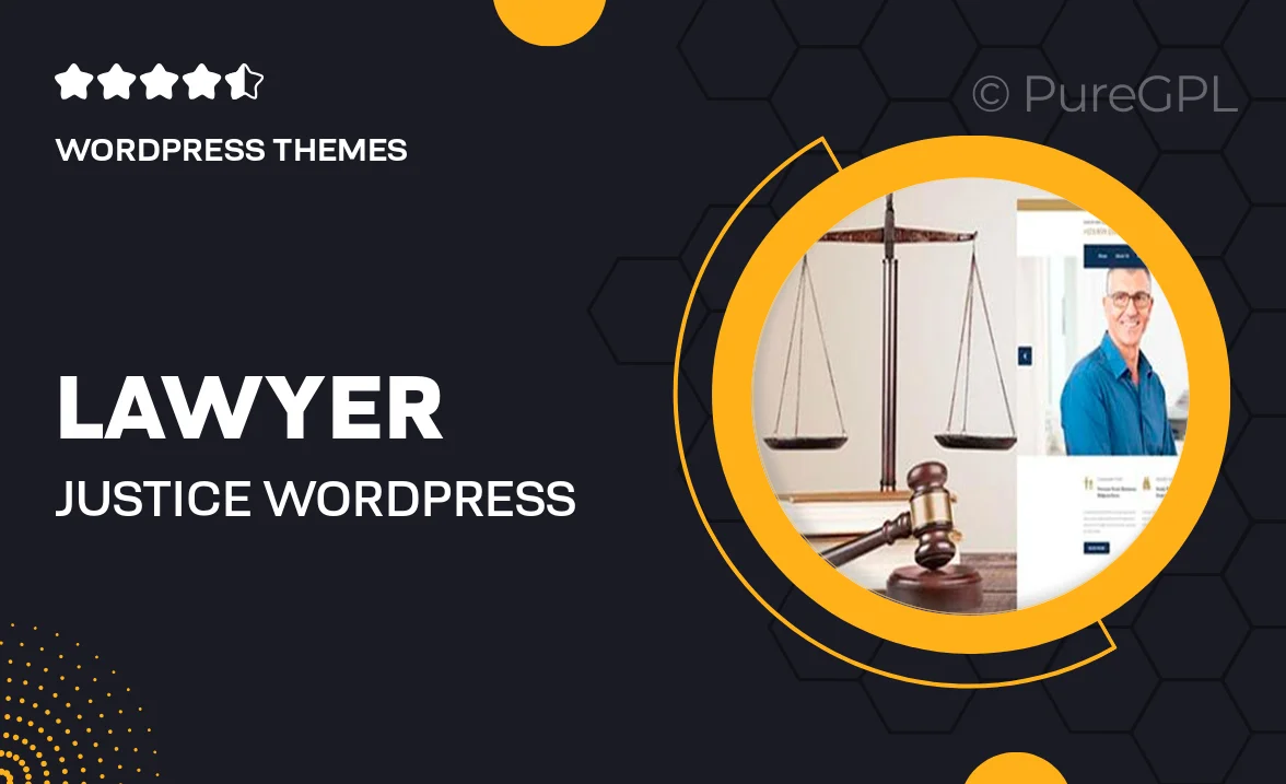 Lawyer & Justice – WordPress Theme for Lawyers Attorneys and Law Firm