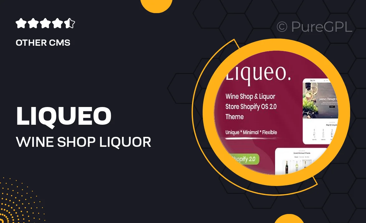 Liqueo – Wine Shop & Liquor Store Shopify OS 2.0 Theme