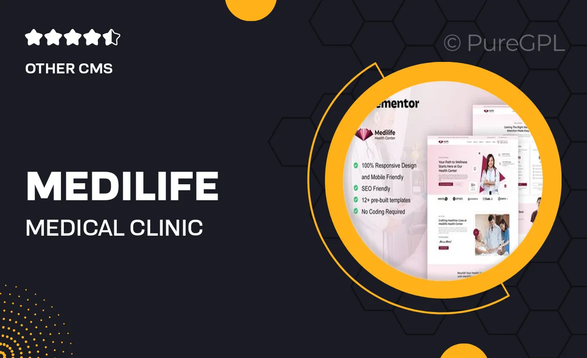 MediLife – Medical Clinic Services Elementor Template Kit