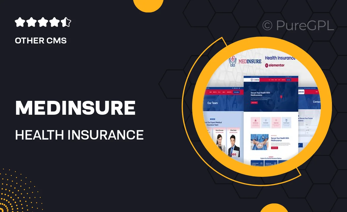 MedInsure – Health Insurance Company Elementor Pro Template Kit