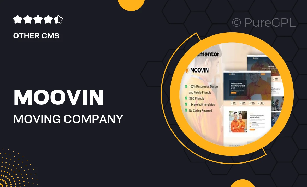 Moovin – Moving Company Elementor Pro Template Kit