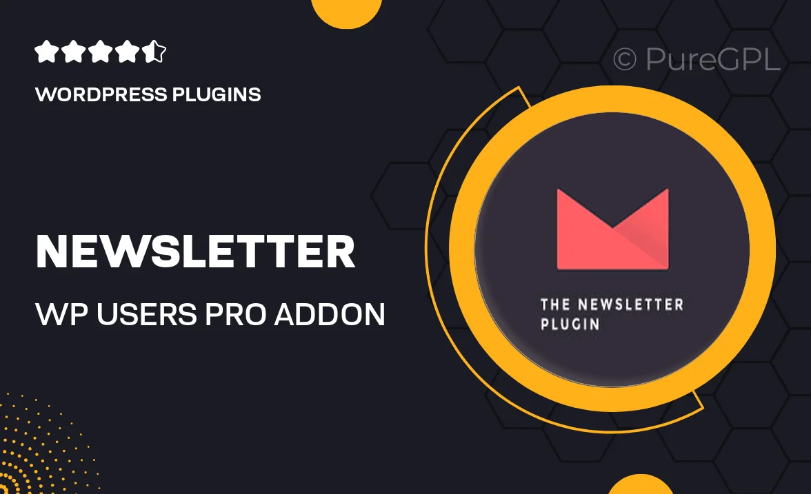 Newsletter | WP Users Pro Addon