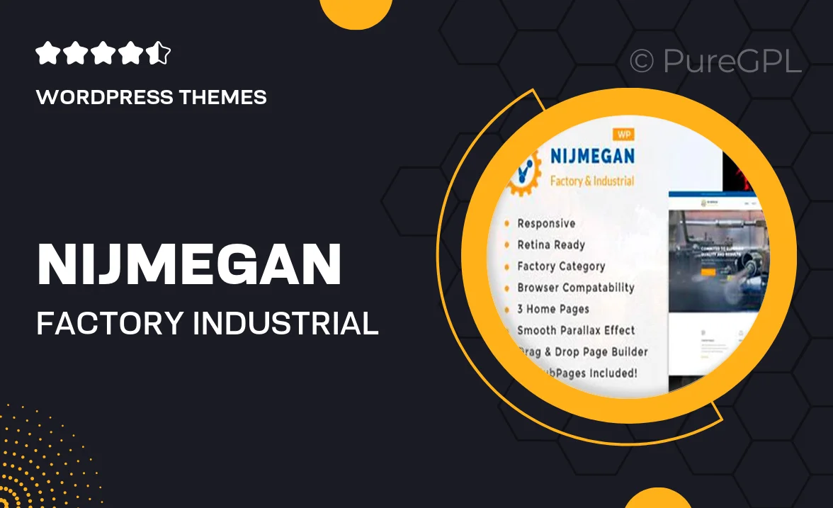 Nijmegan – Factory & Industrial Business WordPress Theme