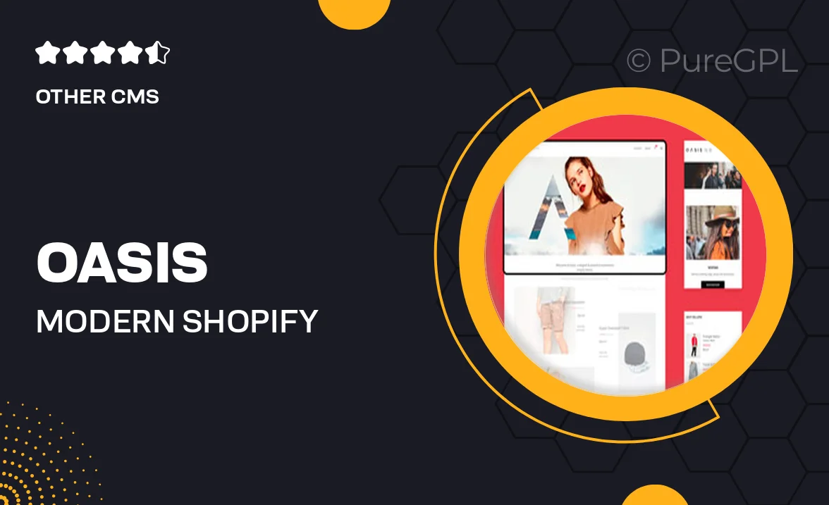 Oasis – Modern Shopify Theme