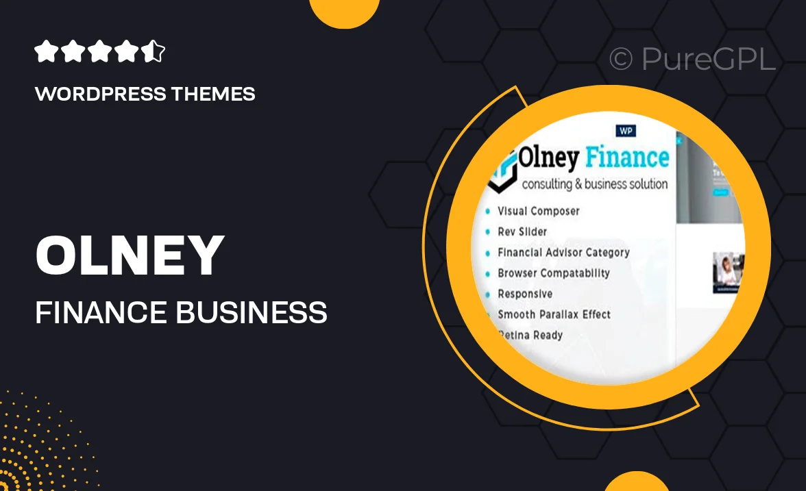 Olney Finance -Business Consulting WordPress Theme