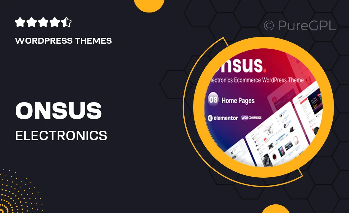 Onsus – Electronics E-commerce WordPress Theme