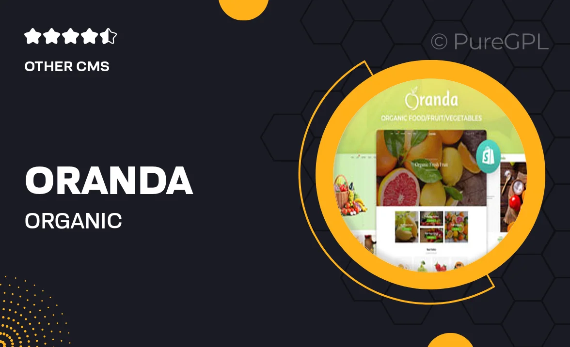 Oranda – Organic Food/Fruit/Vegetables eCommerce Shopify Theme