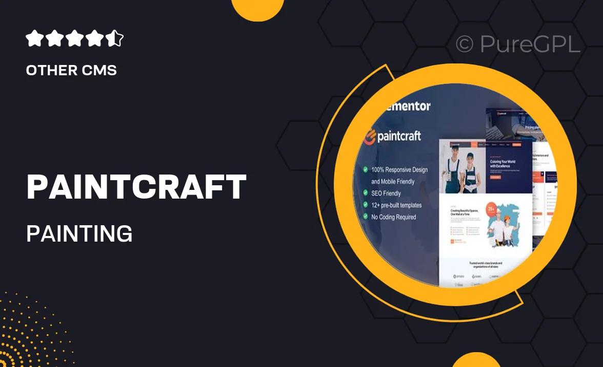 PaintCraft – Painting & Wallpapering Service Elementor Template Kit