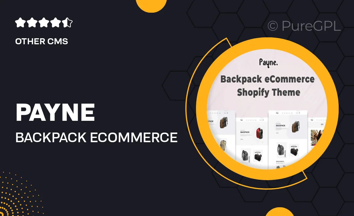 Payne – Backpack eCommerce Shopify Theme