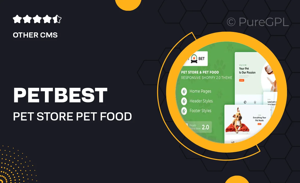 PetBest – Pet Store & Pet Food Shopify Theme