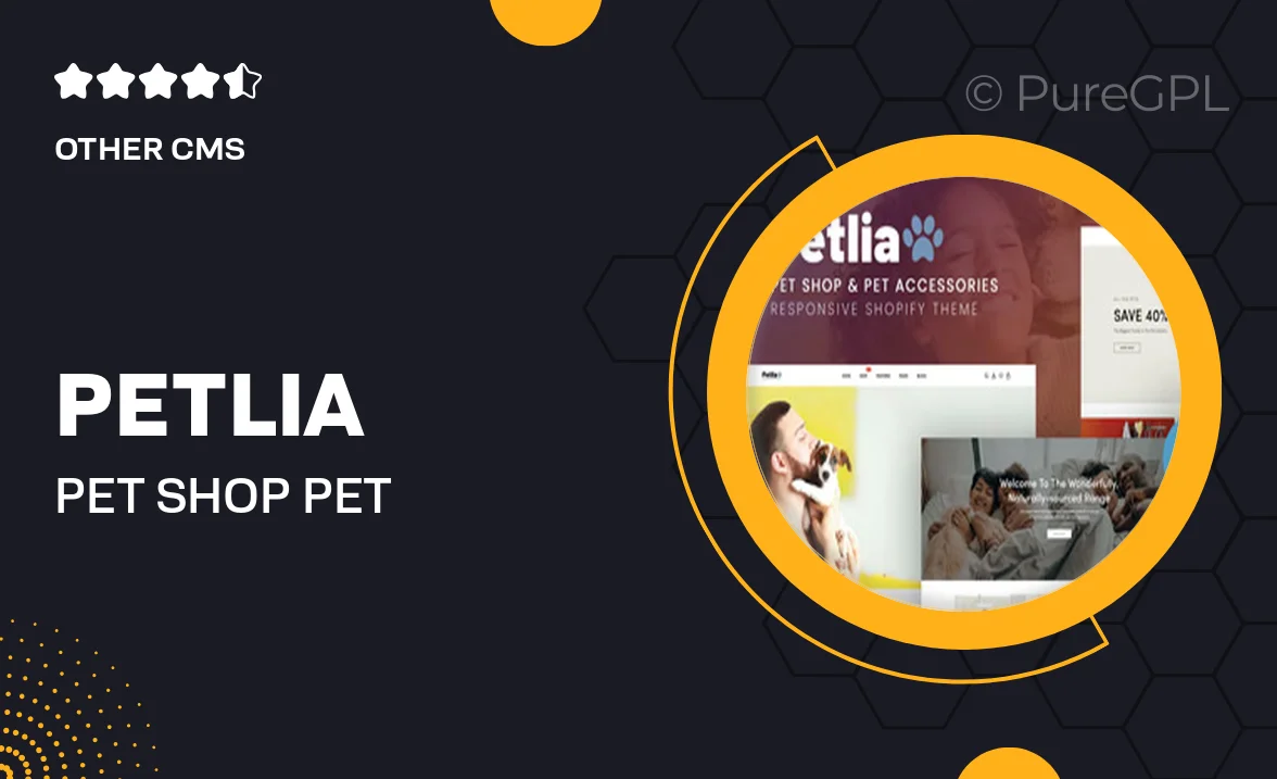 Petlia – Pet Shop & Pet Accessories Shopify Theme