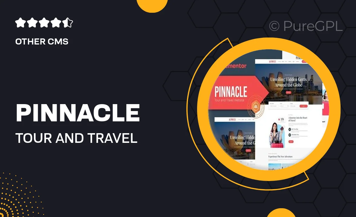 Pinnacle – Tour and Travel Elementor Template Kit