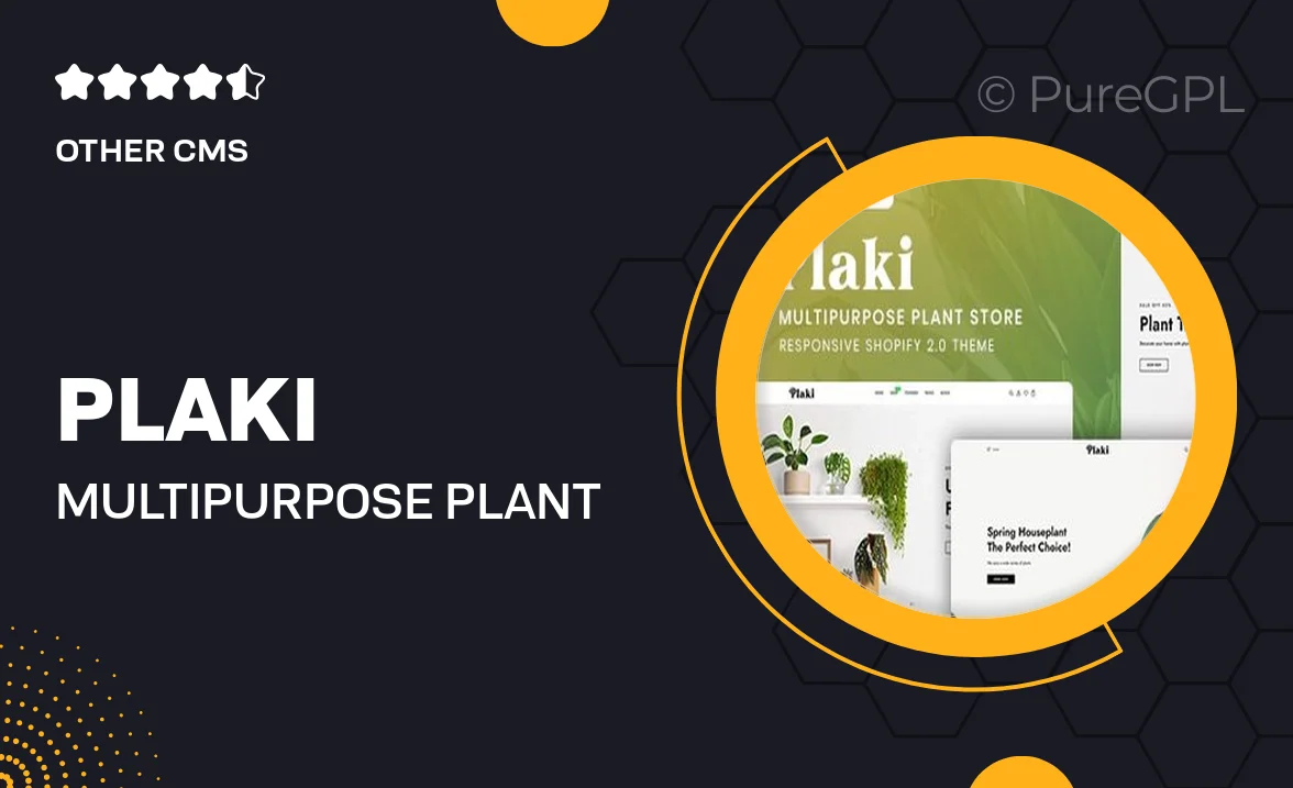 Plaki – MultiPurpose Plant Store Shopify 2.0 Theme