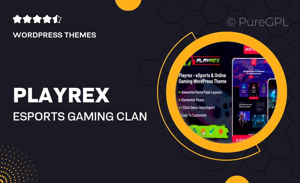 Playrex – eSports & Gaming Clan News WordPress Theme