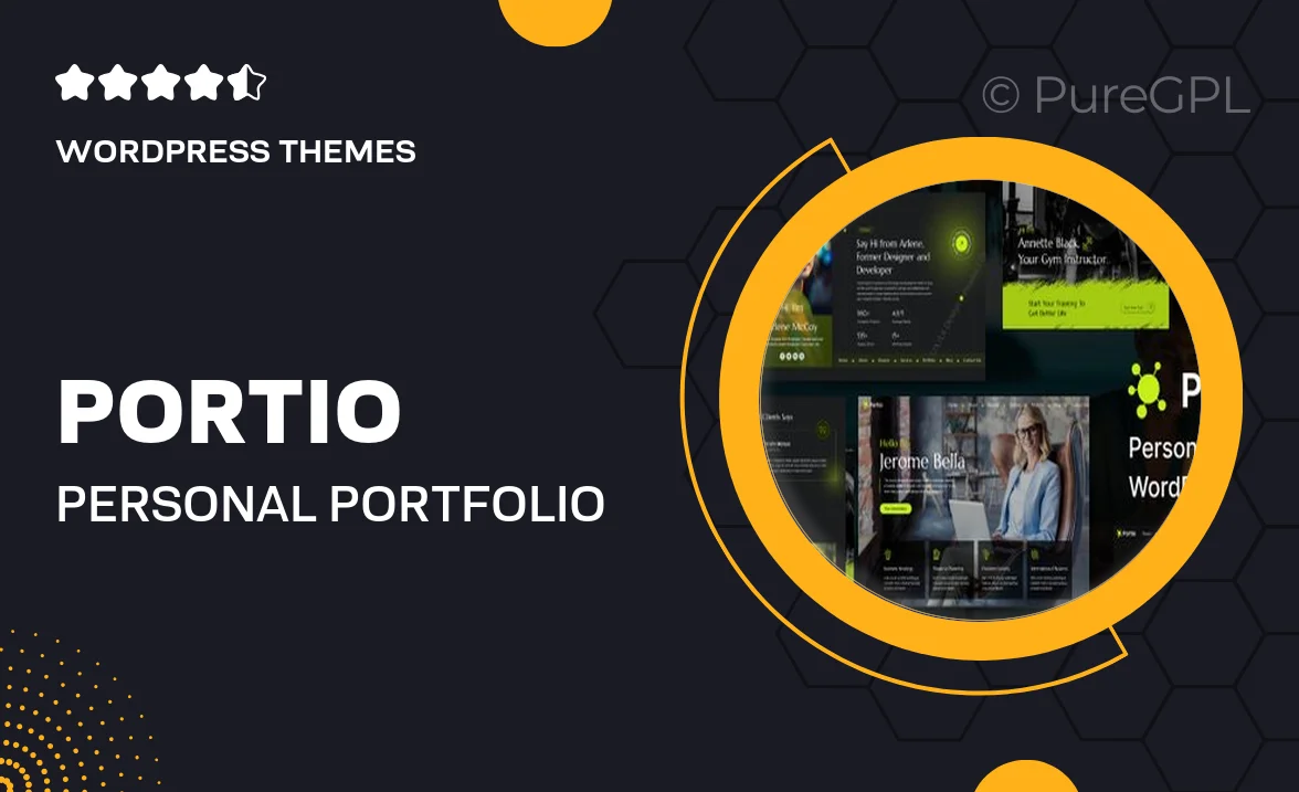 Portio – Personal Portfolio Resume WordPress Theme