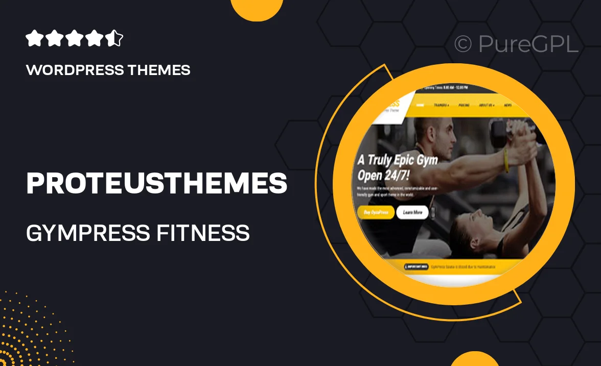 ProteusThemes GymPress – Fitness and Personal Trainer WordPress Theme