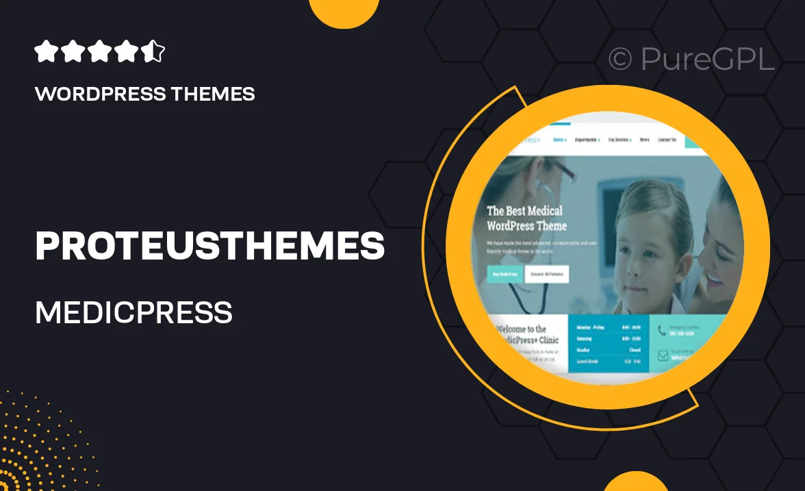 ProteusThemes MedicPress – WordPress Theme for Doctors, Clinics and Hospitals