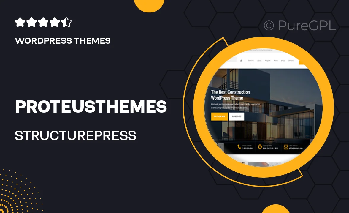 ProteusThemes StructurePress – Construction and Renovation WordPress Theme