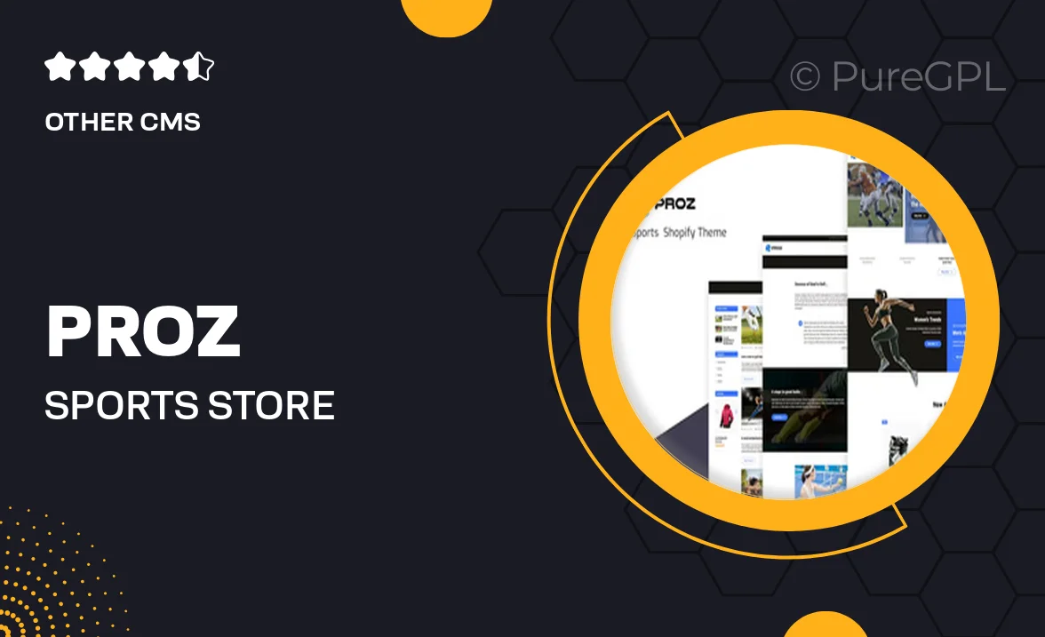 Proz – Sports Store Shopify Theme