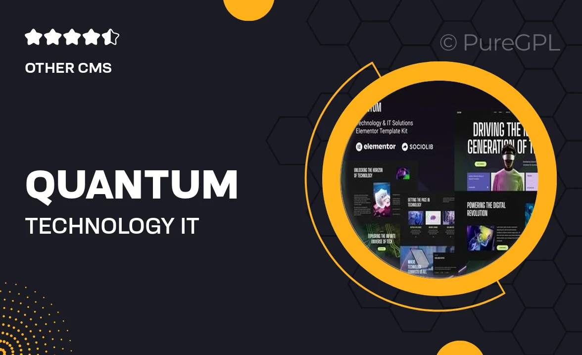 Quantum – Technology & IT Solutions Elementor Template Kit