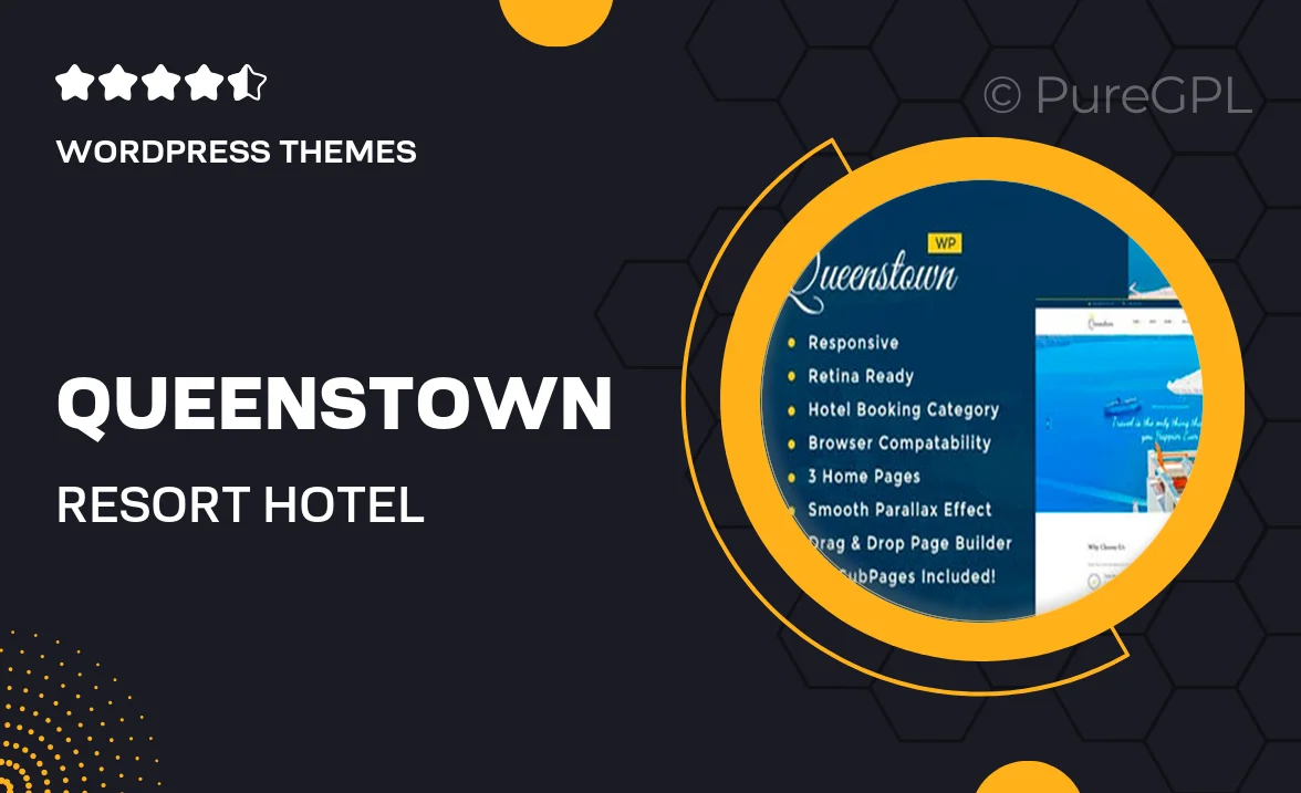 QueensTown – Resort & Hotel WordPress Theme