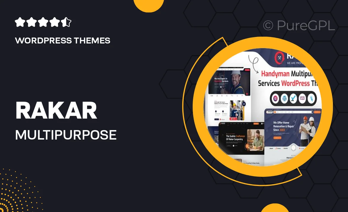 Rakar – Multipurpose Services WordPress Theme