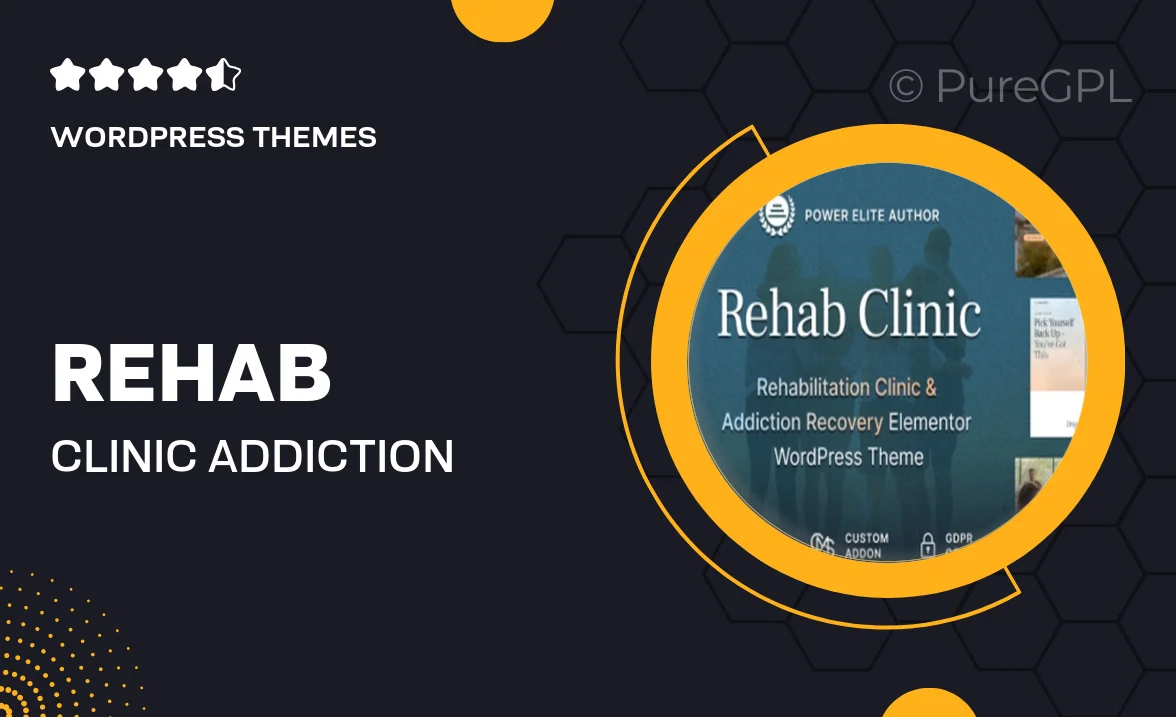 Rehab Clinic – Addiction Recovery Center WordPress Theme