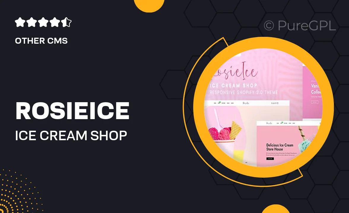 RosieIce – Ice Cream Shop Responsive Shopify 2.0 Theme