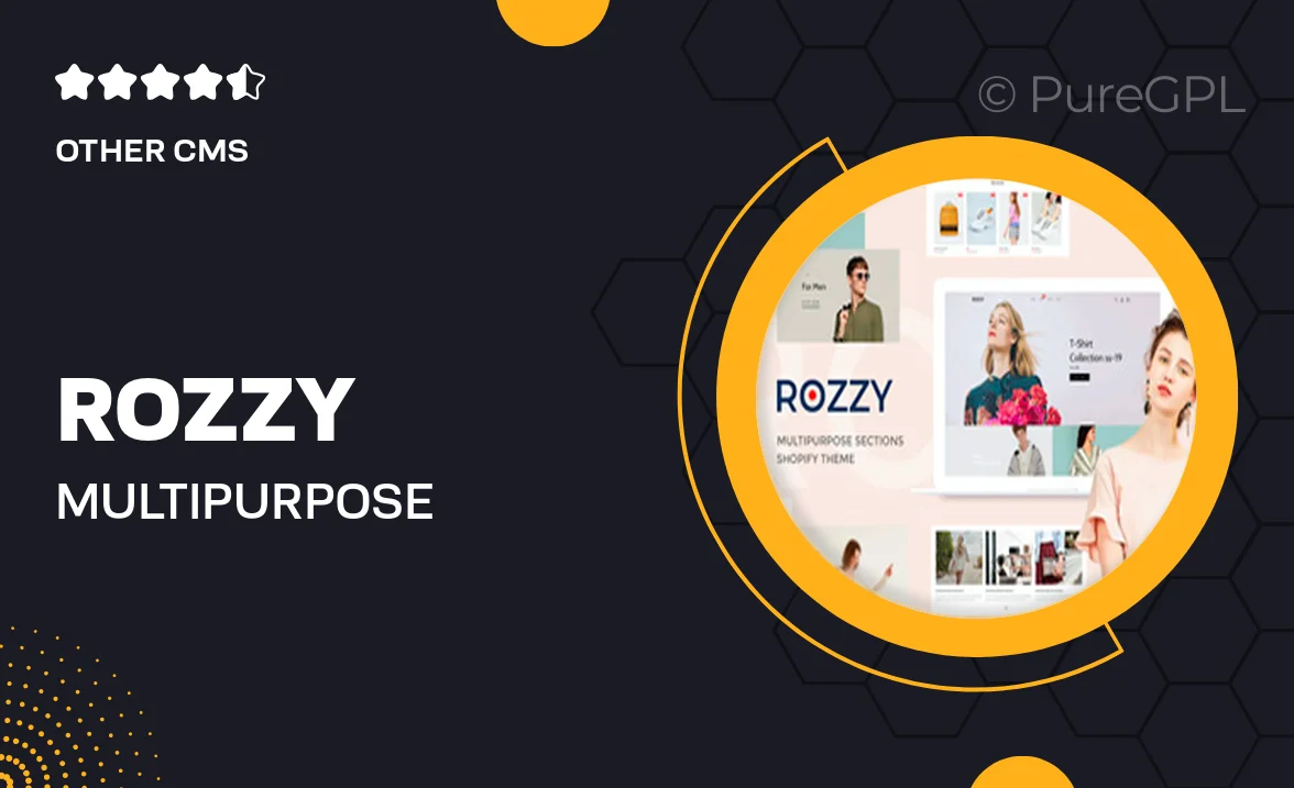 Rozzy – Multipurpose Shopify Sections Theme