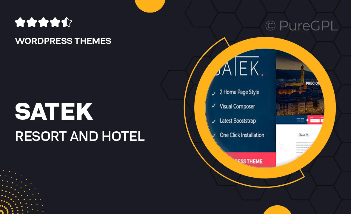 Satek : Resort and Hotel WordPress Theme