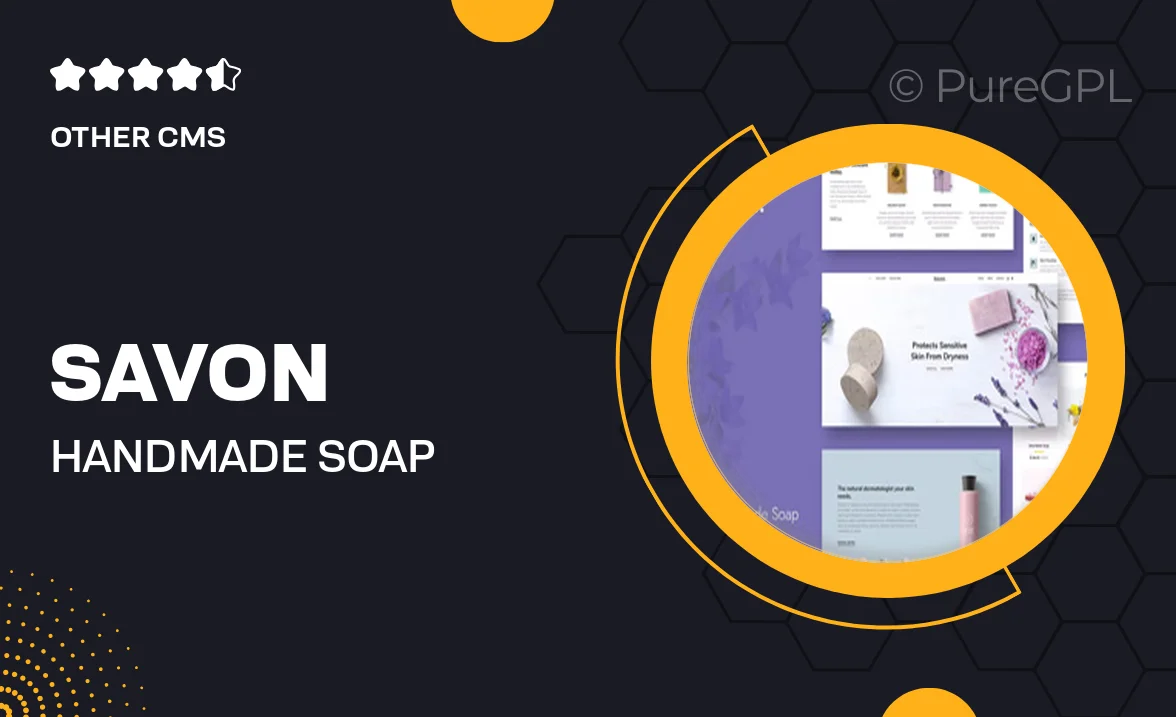 Savon – Handmade Soap, Cosmetics Beauty Shopify