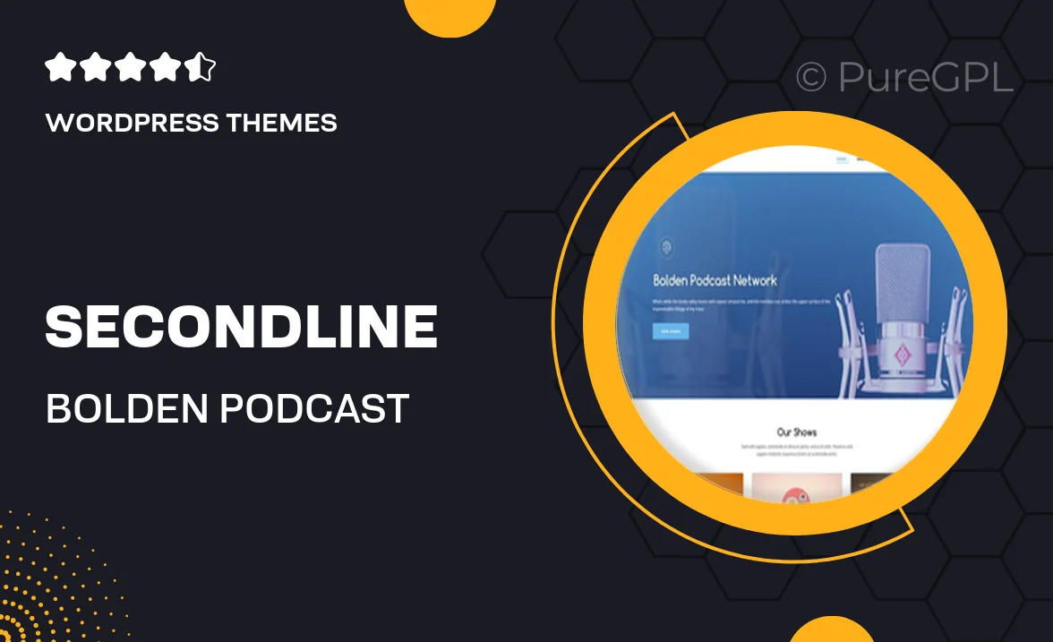 SecondLine Bolden – Podcast Network WordPress Theme