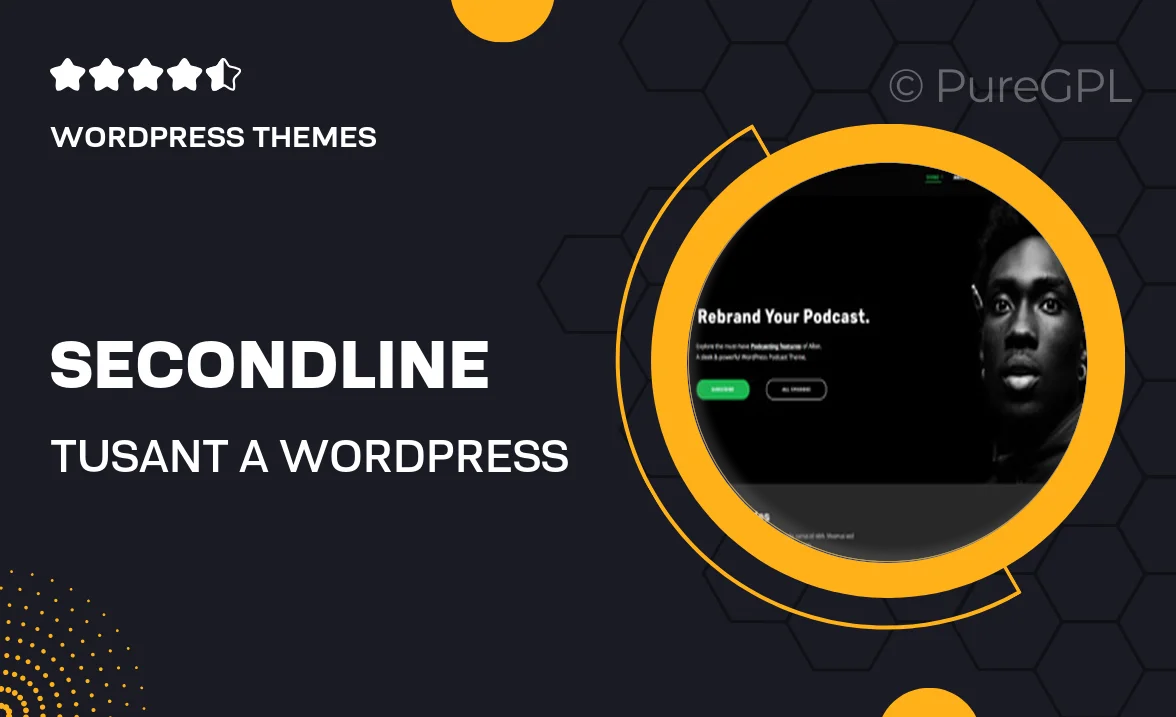 SecondLine Tusant – A WordPress Theme Crafted For Podcast, Music & Videos