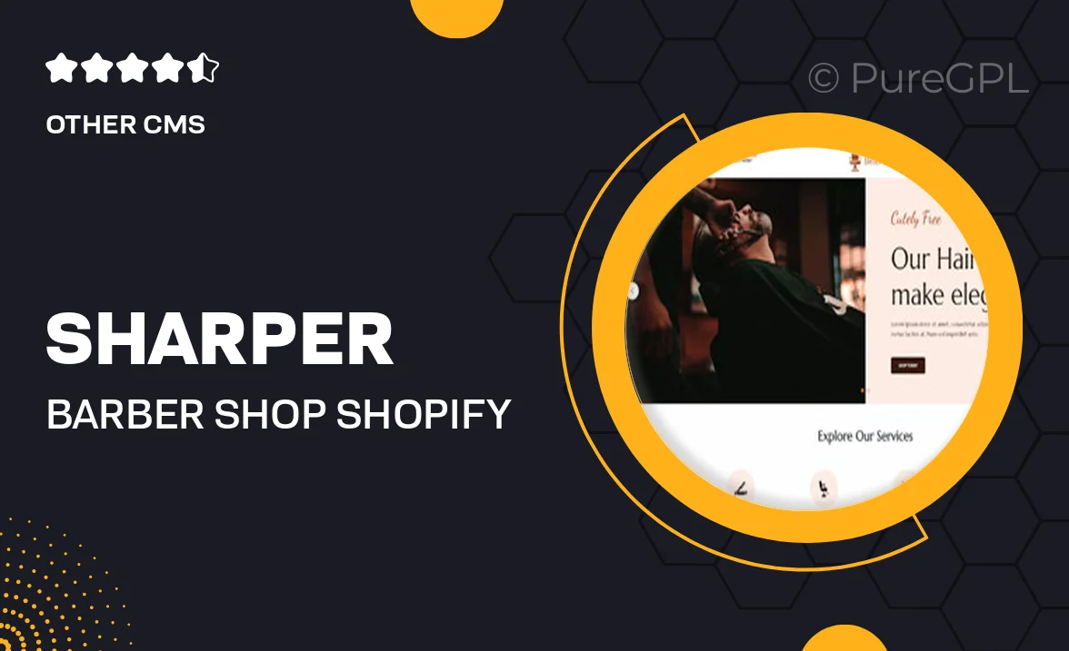 Sharper – Barber Shop Shopify Theme