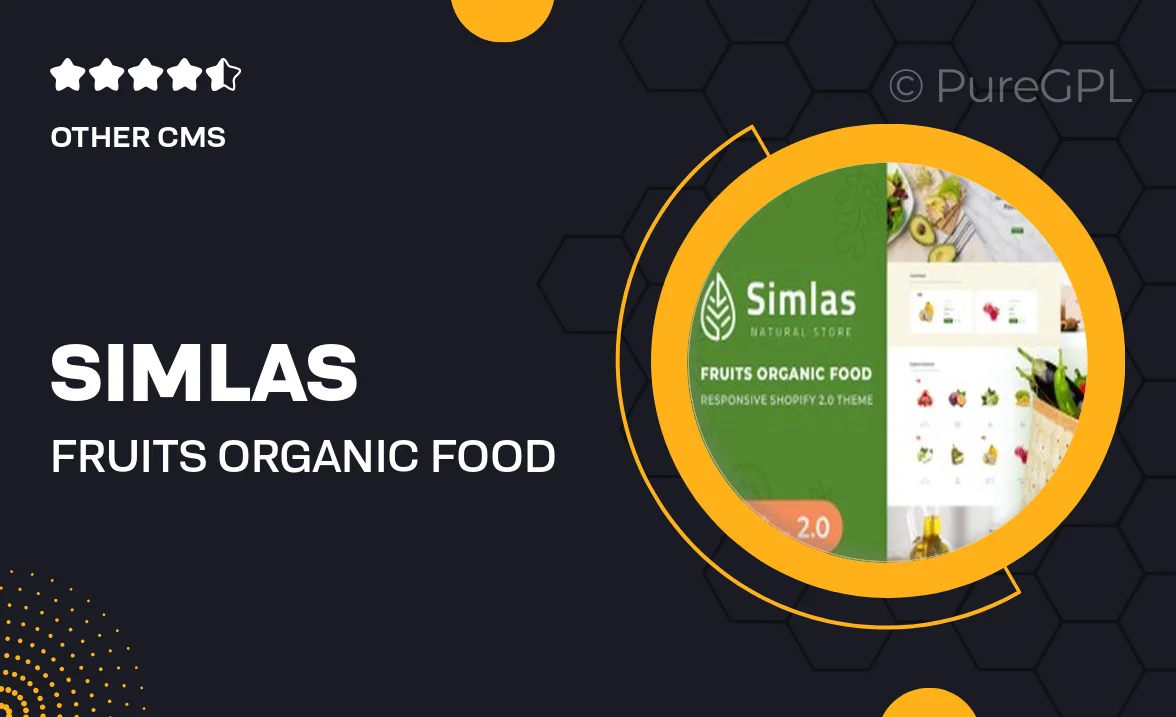 Simlas – Fruits Organic Food Shopify 2.0 Theme