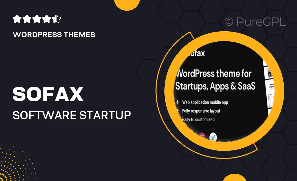 Sofax – Software & Startup WordPress Theme