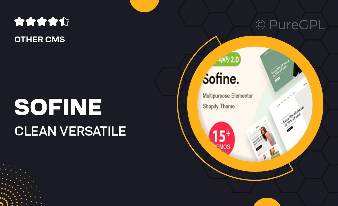 Sofine – Clean, Versatile, Responsive Shopify Theme