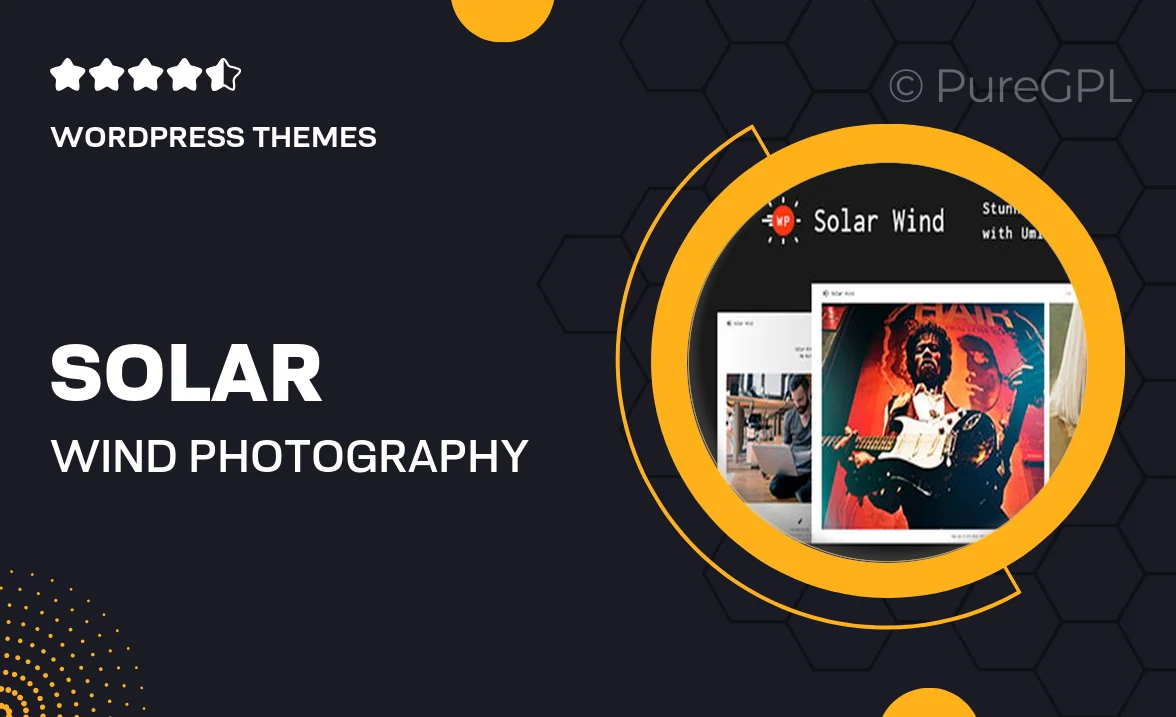 Solar Wind – Photography WordPress Theme