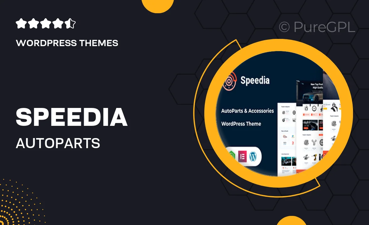 Speedia – AutoParts & Accessories WordPress Theme