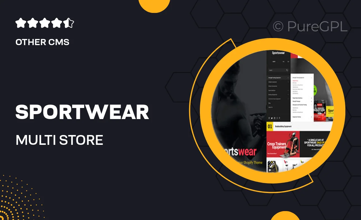 Sportwear | Multi Store Responsive Shopify Theme