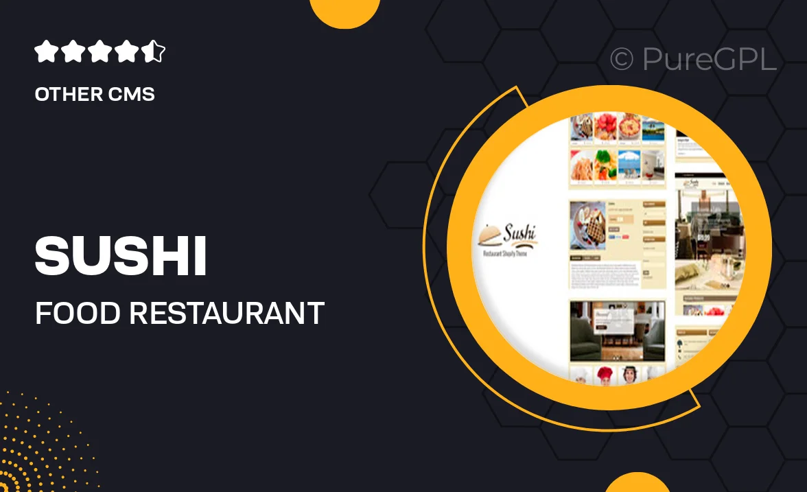 Sushi – Food & Restaurant Shopify Theme