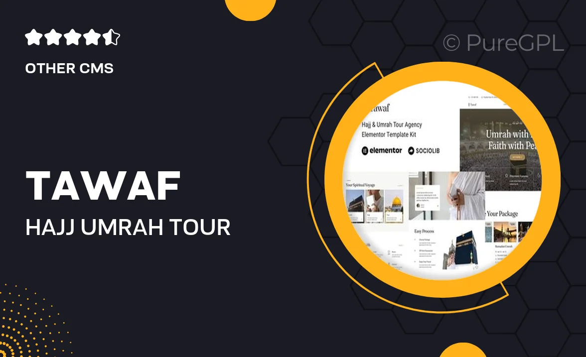 Tawaf – Hajj & Umrah Tour Agency Elementor Template Kit