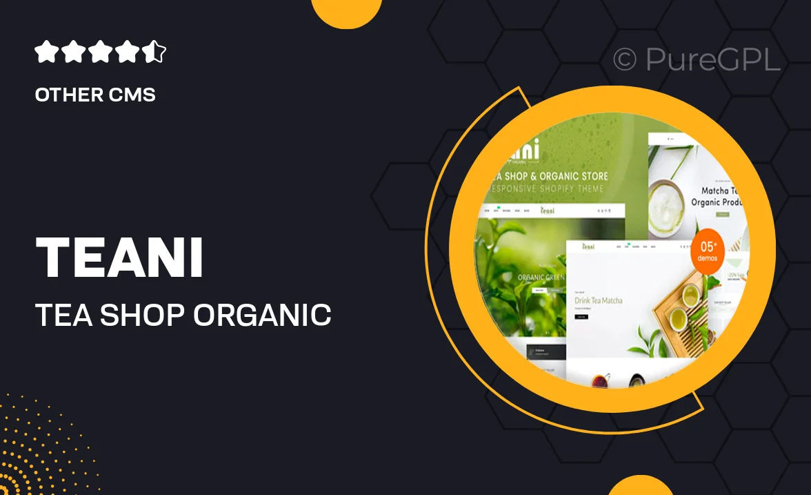 Teani – Tea Shop & Organic Store Shopify Theme