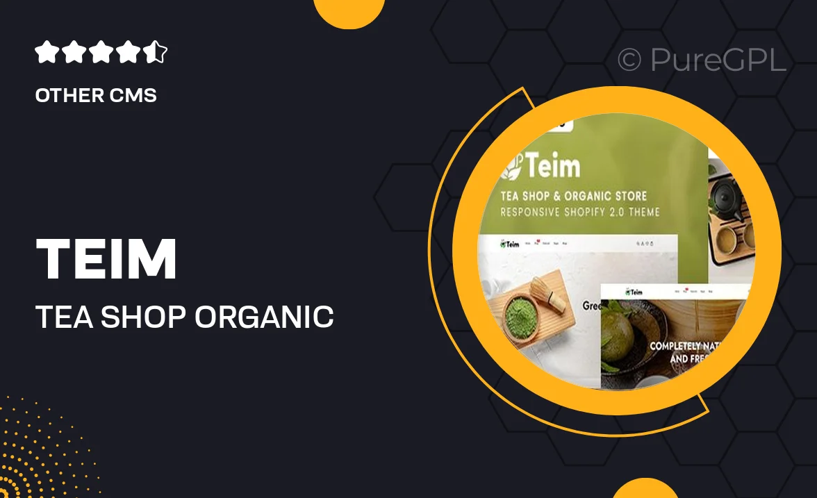 Teim – Tea Shop & Organic Store Shopify 2.0 Theme